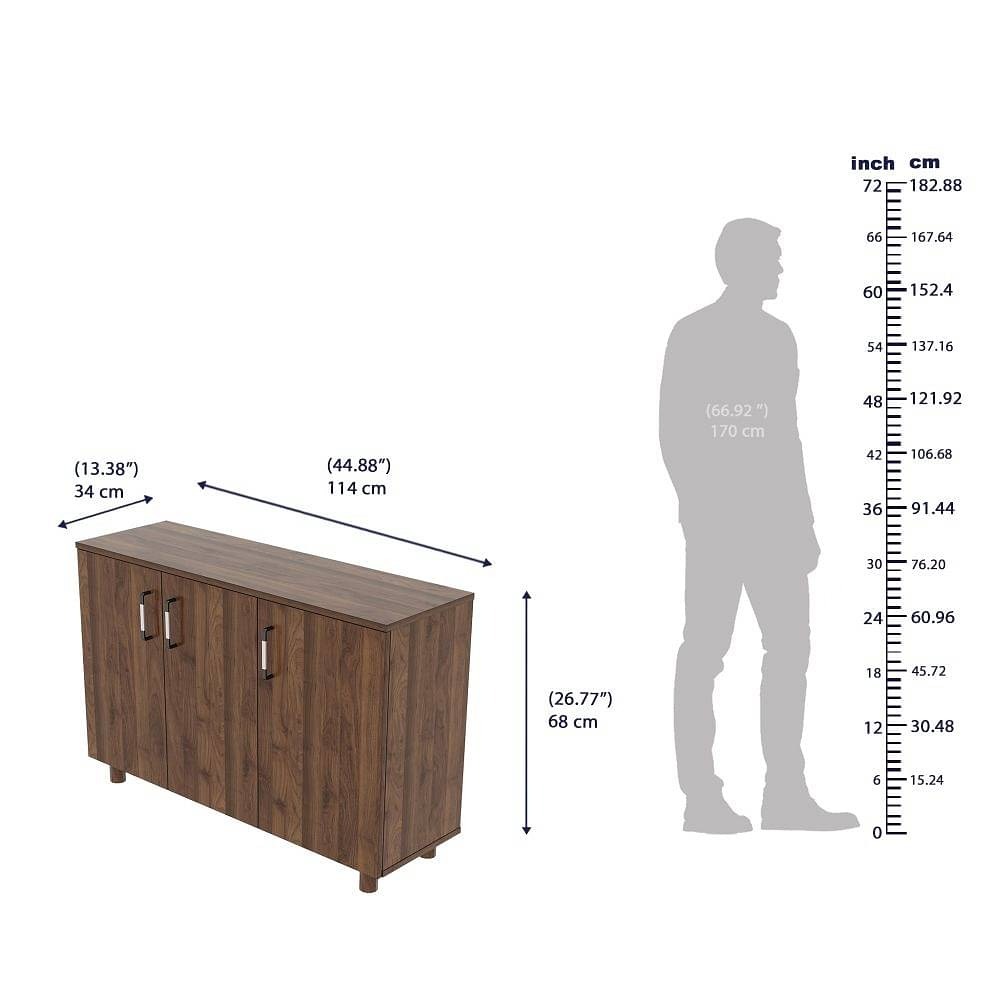 Werfo Mi Engineered Wood Shoe Rack - Shoe rack, L 1.13m x W 86.3cm x H 67.9cm (44.88 x 34 x 26.77 inches)