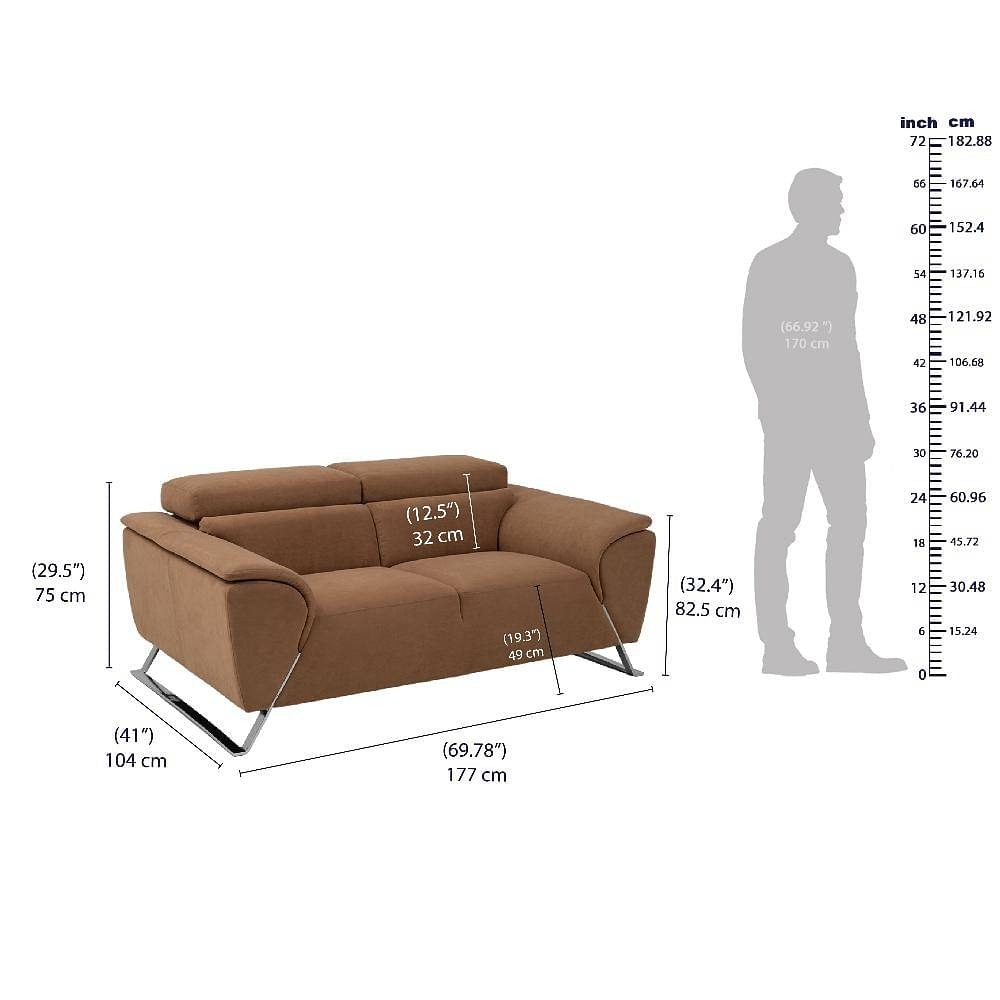 Werfo Magnus Sofa - Two Seater - L 1.77 m x W 1.04 m x H 94 cms