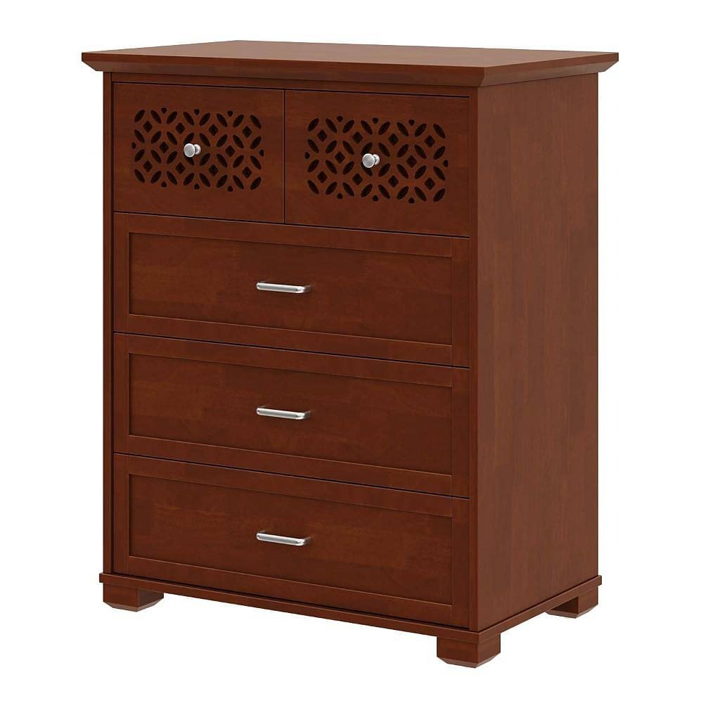 Werfo Elena Solid Wood Chest of Drawers Golden Brown