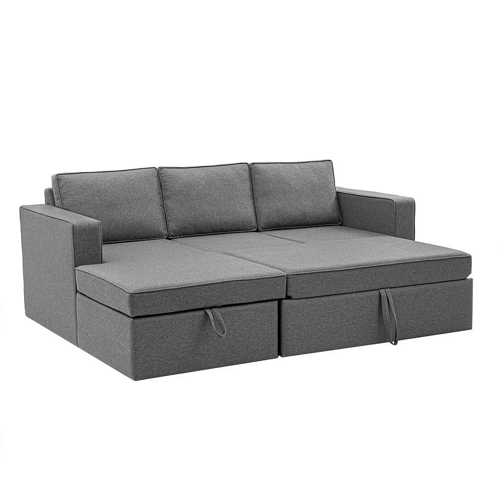 Werfp Napper Convertible (2 Seater + Left Aligned Chaise) Set (2 Seater + Left Aligned Chaise), Omega Grey