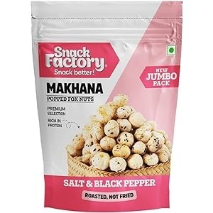 SNACK FACTORY MAKHANA SALT & BLACK PEPPER