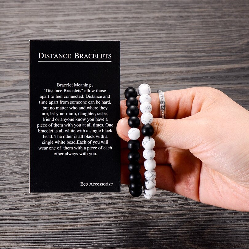 6mm YinYang Beads Bracelet Charm Men White Howlite Black Matte Lava Rock  Onyx Stone Bracelets Fashion Balance Jewelry for Women - AliExpress