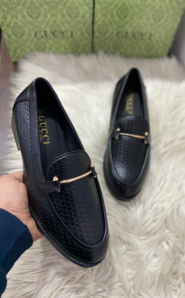 GUCCI Buckle Mocassins - Black, Uk.7, Uk.7