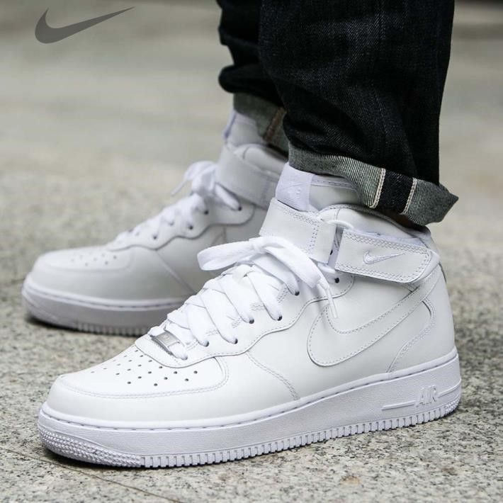 Nike Airforce Mid Ankle - White, 44