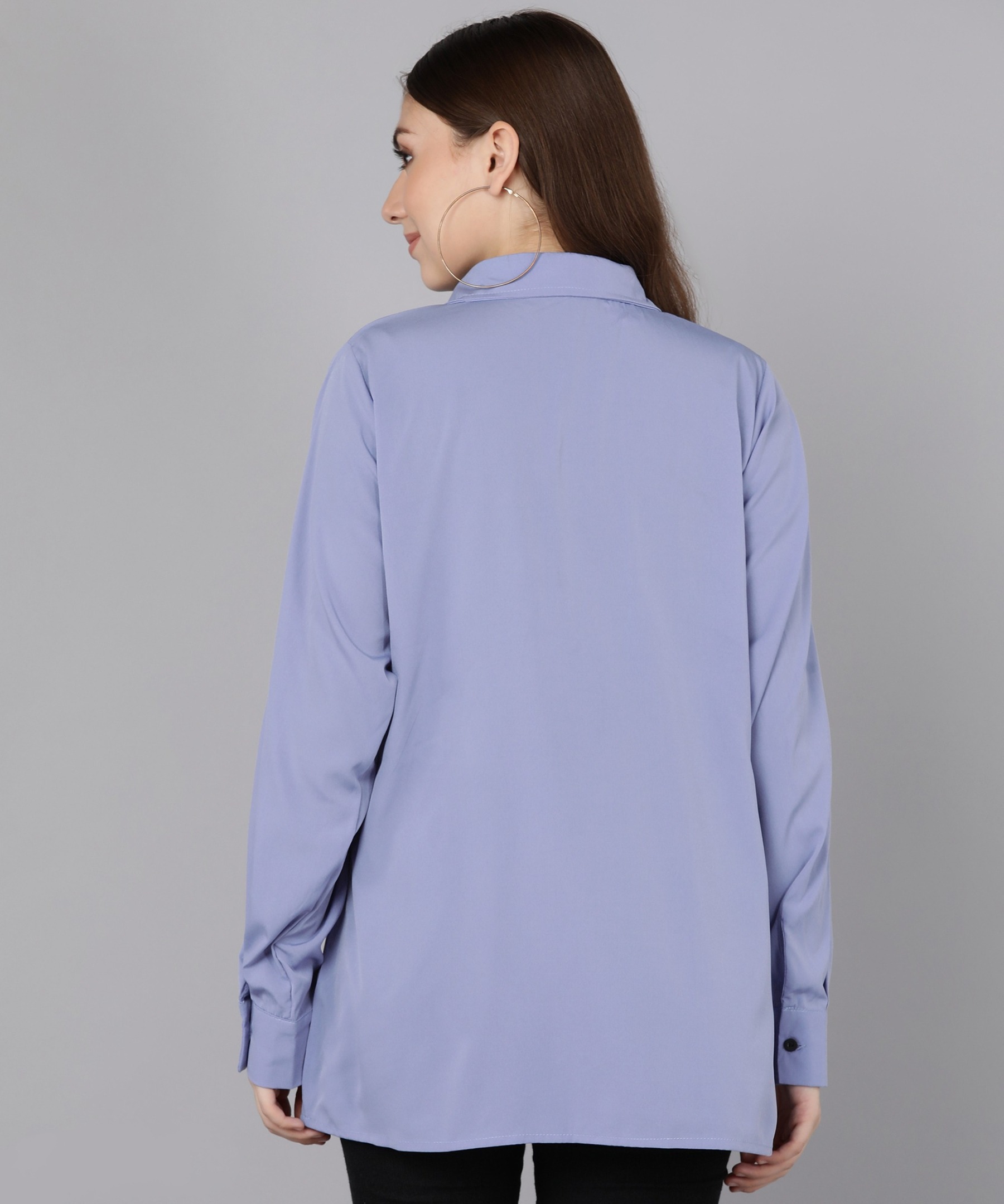 Trendy Shirt - Sky Blue, L, Free