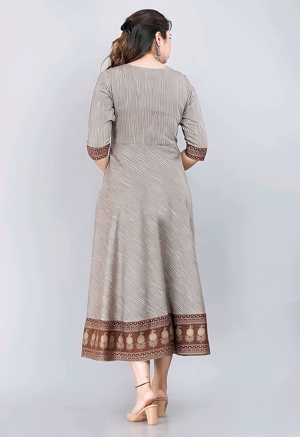 Anarkali Kurti - Multicolor, 4XL, Free