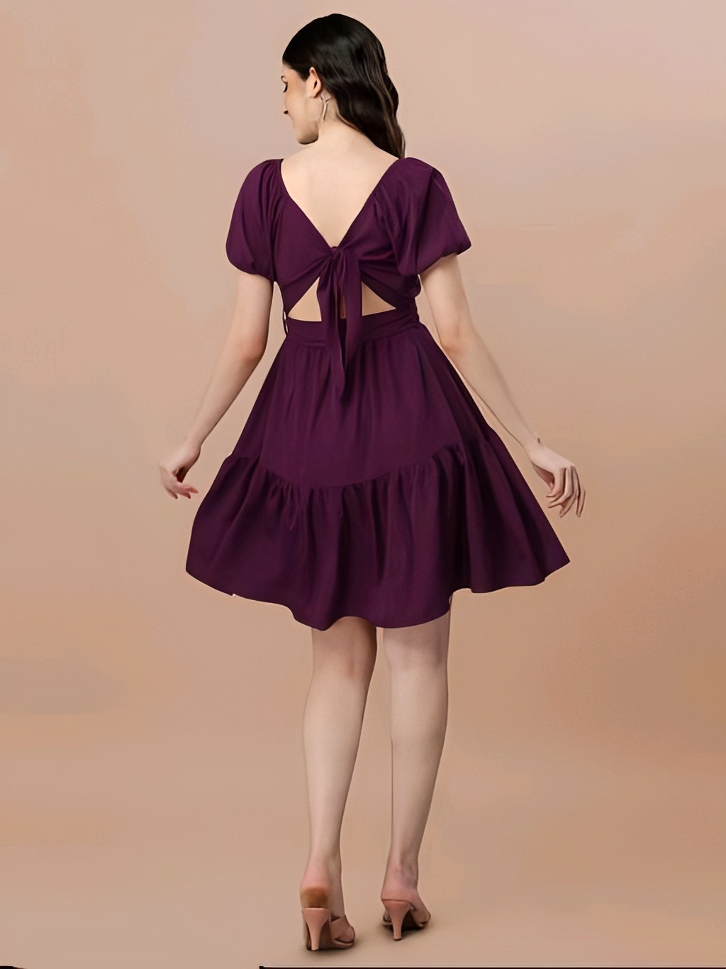 Party Dress - Wine Berry, S, Free