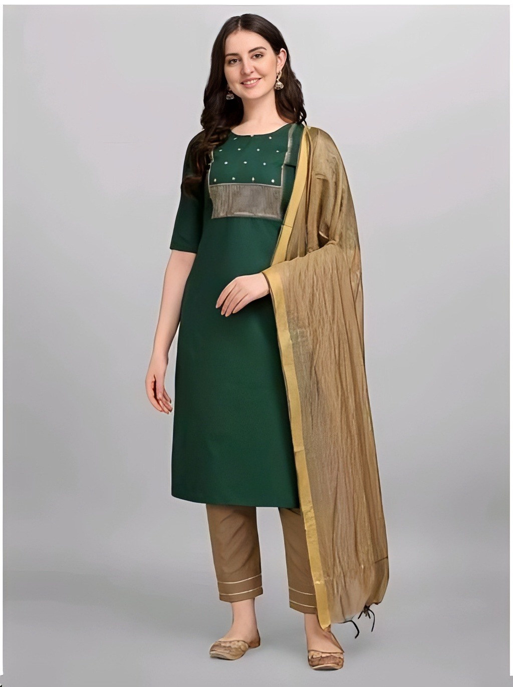 Kurta and Pant With Dupatta Set - Stromboli, XS, Free