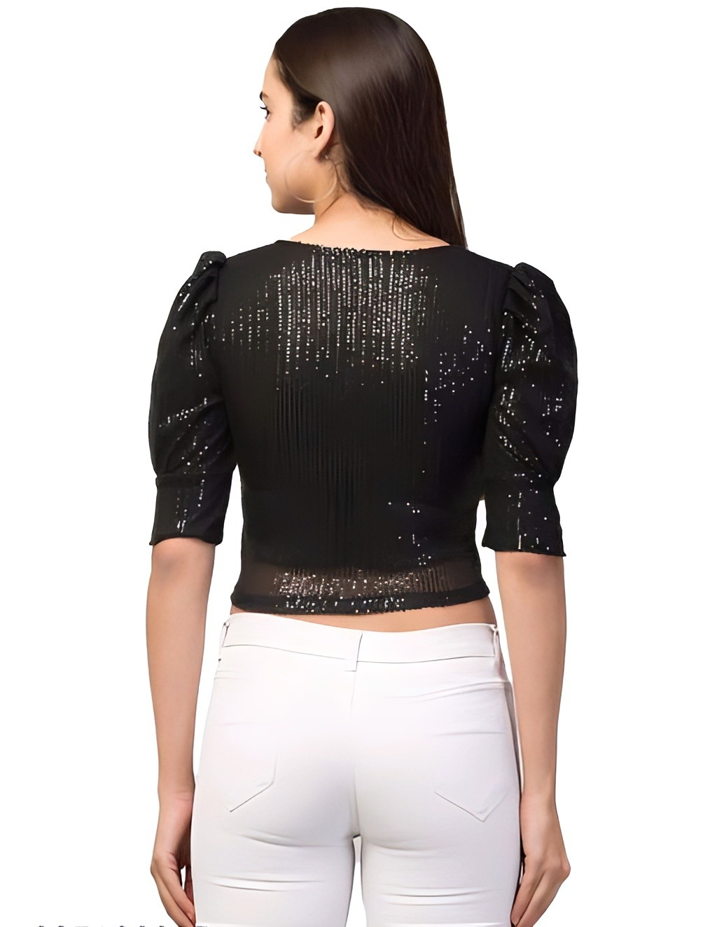 Net Top - Black, M, Free