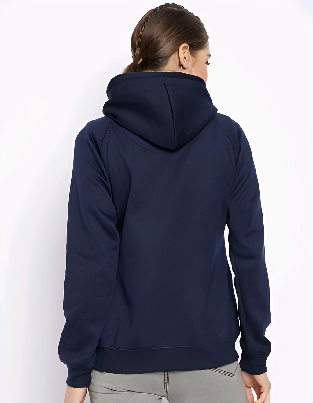 Hooded Sweatshirt - Steel Gray, M, Free