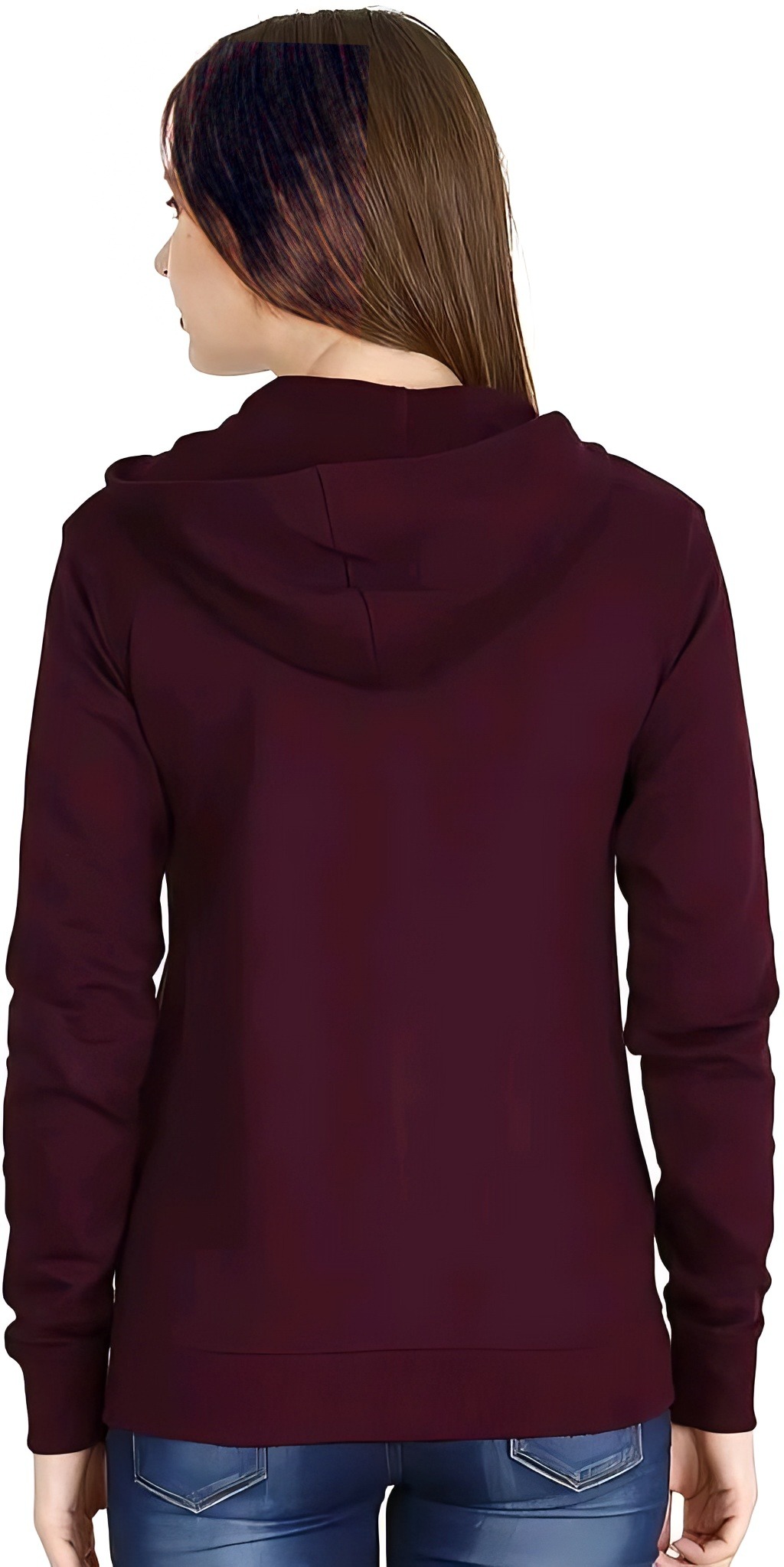 Zipper Hoodie Sweatshirt - Cocoa Bean, S, Free