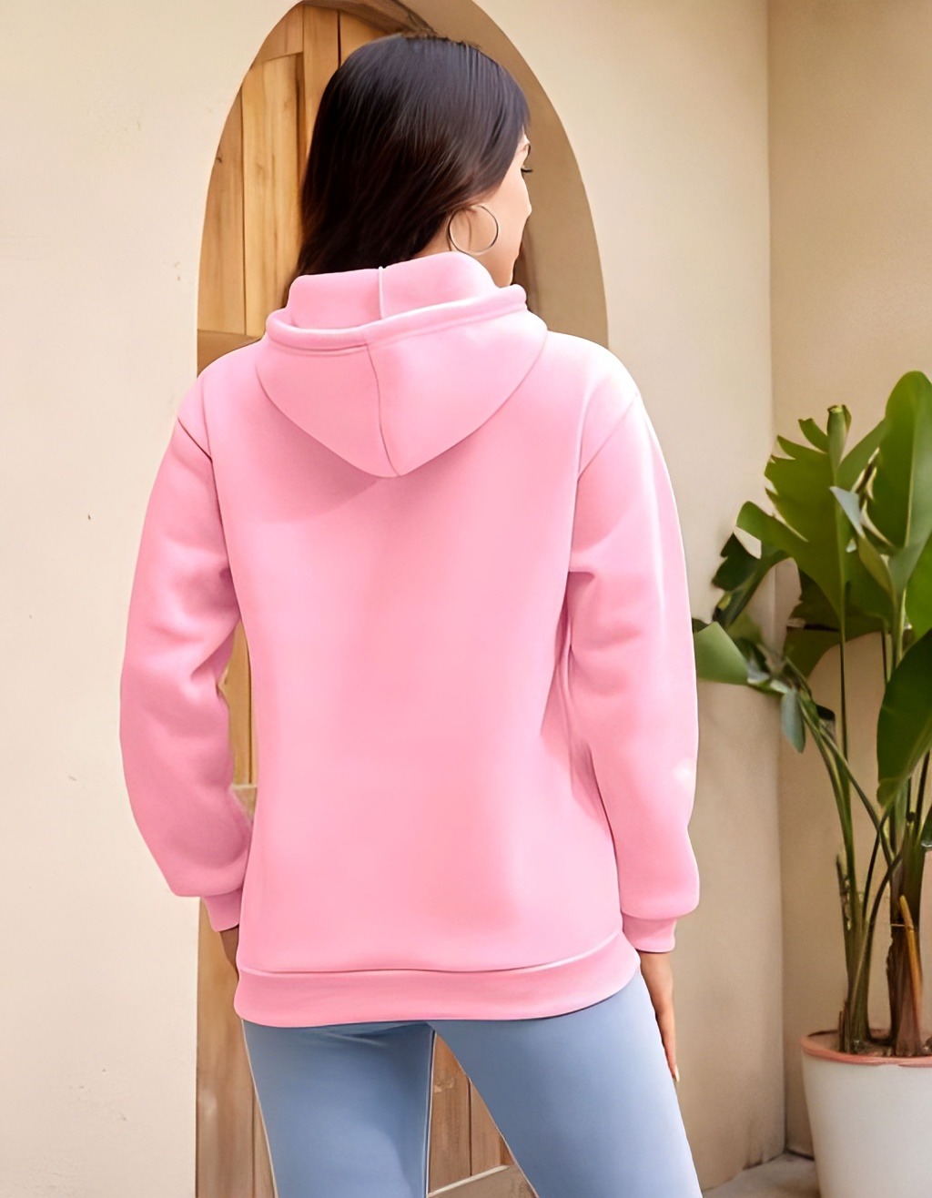 Solid Hoodie - Sundown, L, Free