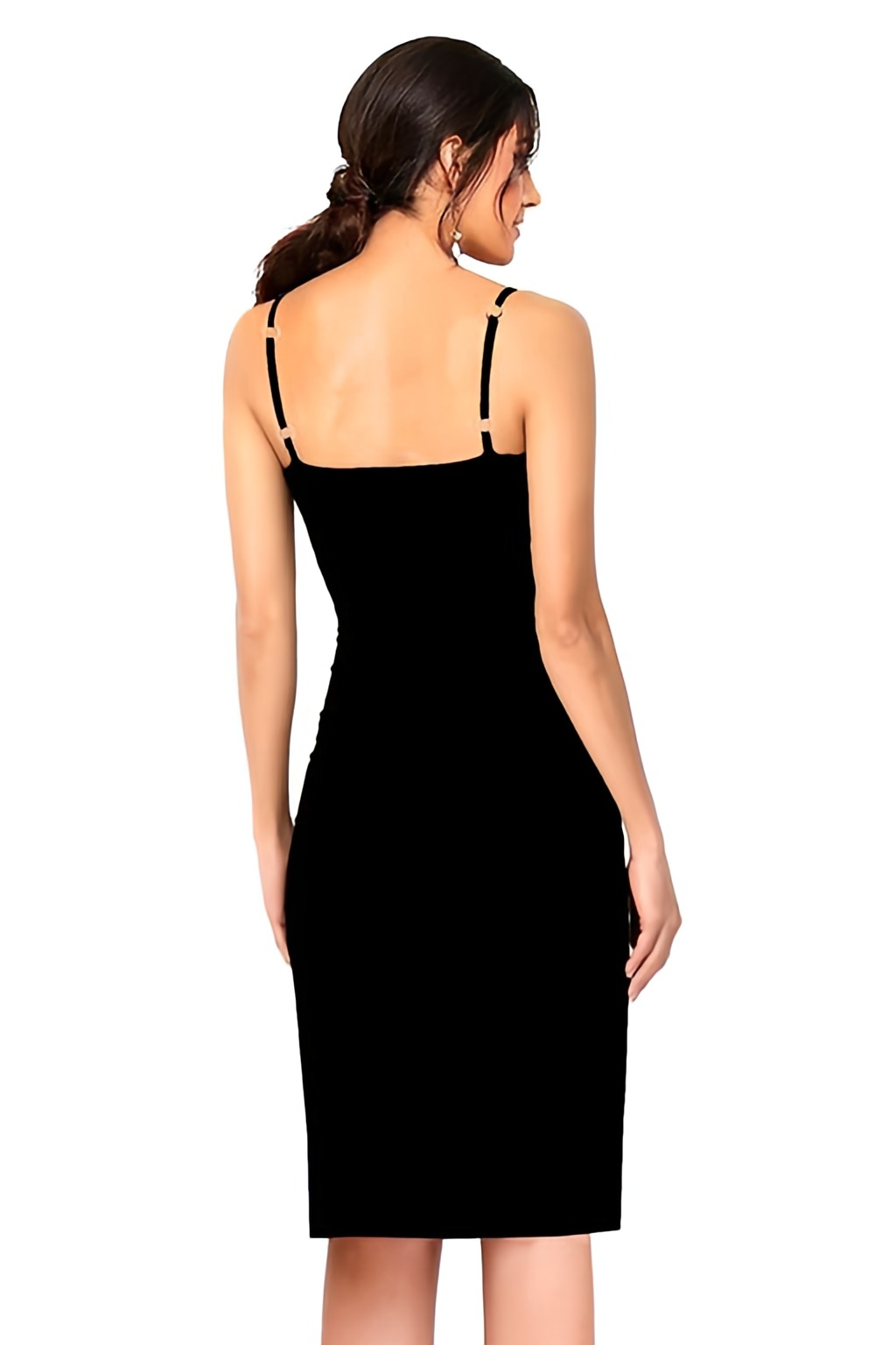 Party Midi Dress - Black, L, Free