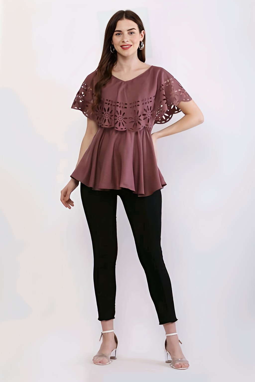 Trendy Flared Top - Au Chico, L, Free