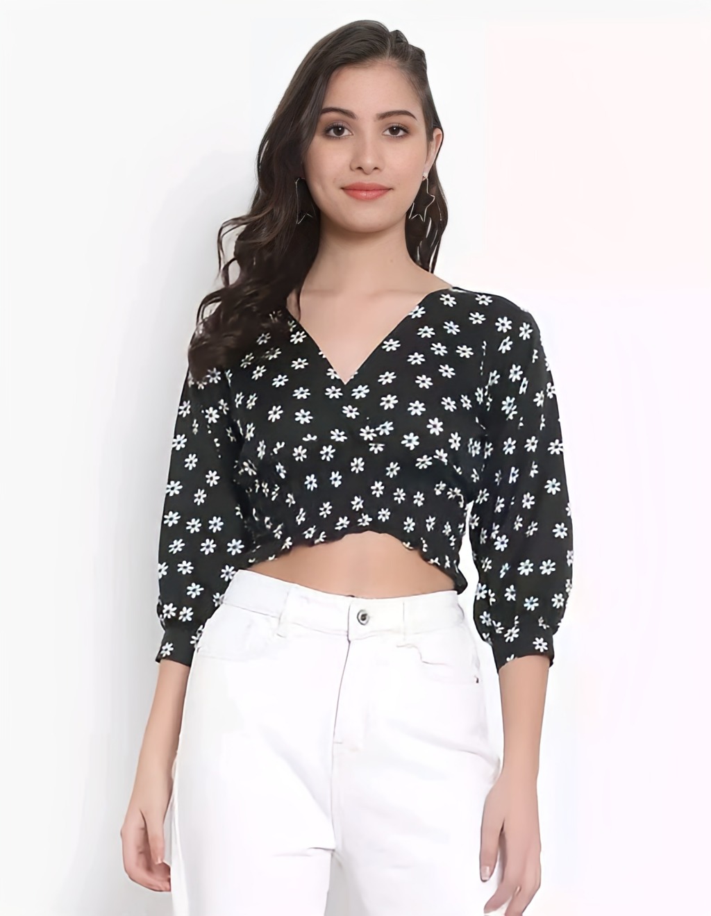 Retro Top - Black, M, Free