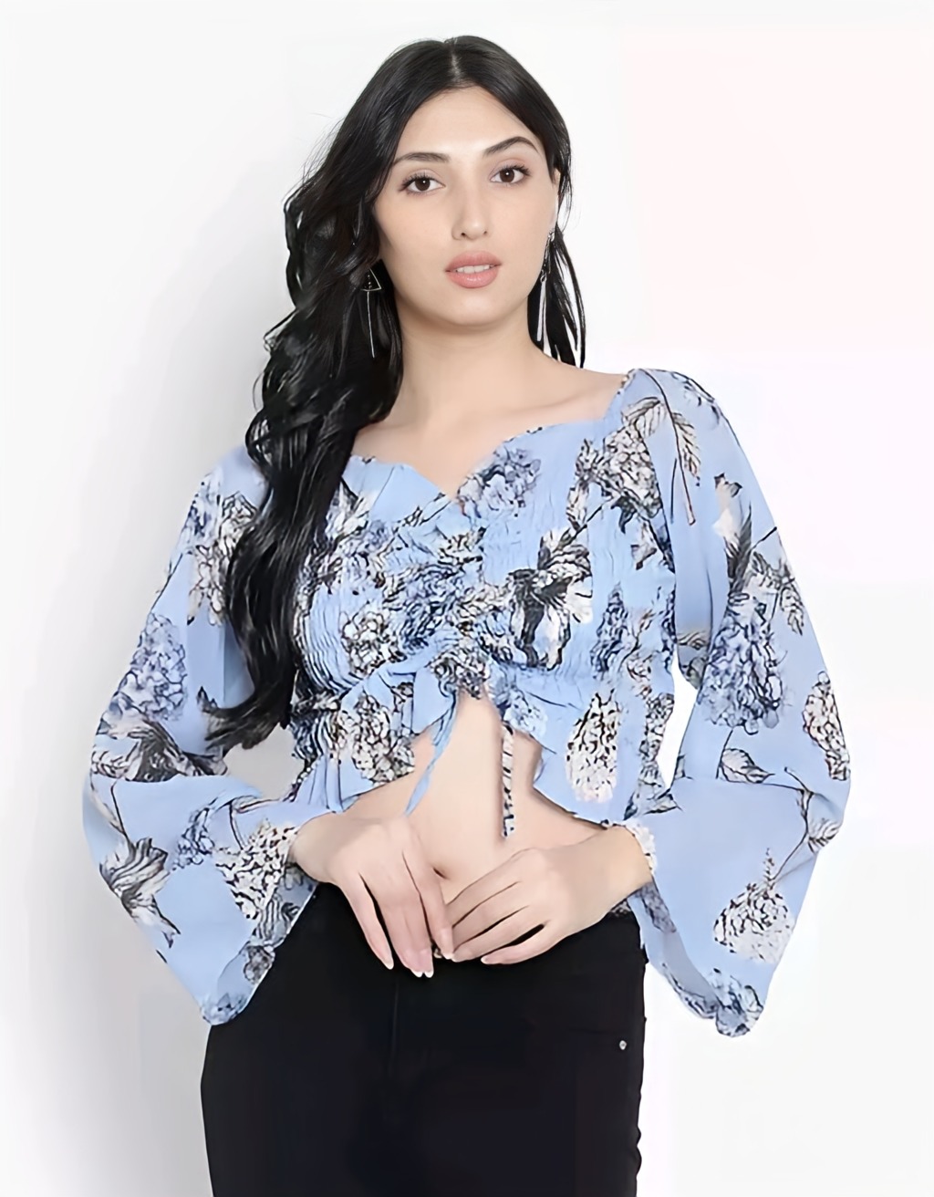 Feminine Top - Tropical Blue, XL, Free