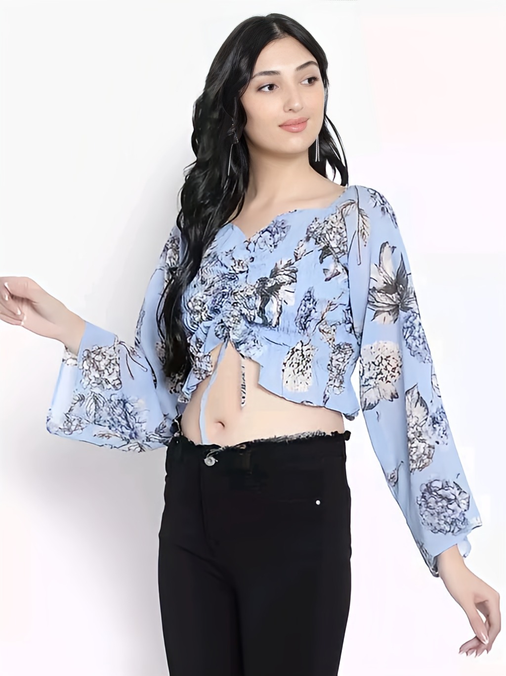 Feminine Top - Tropical Blue, XL, Free