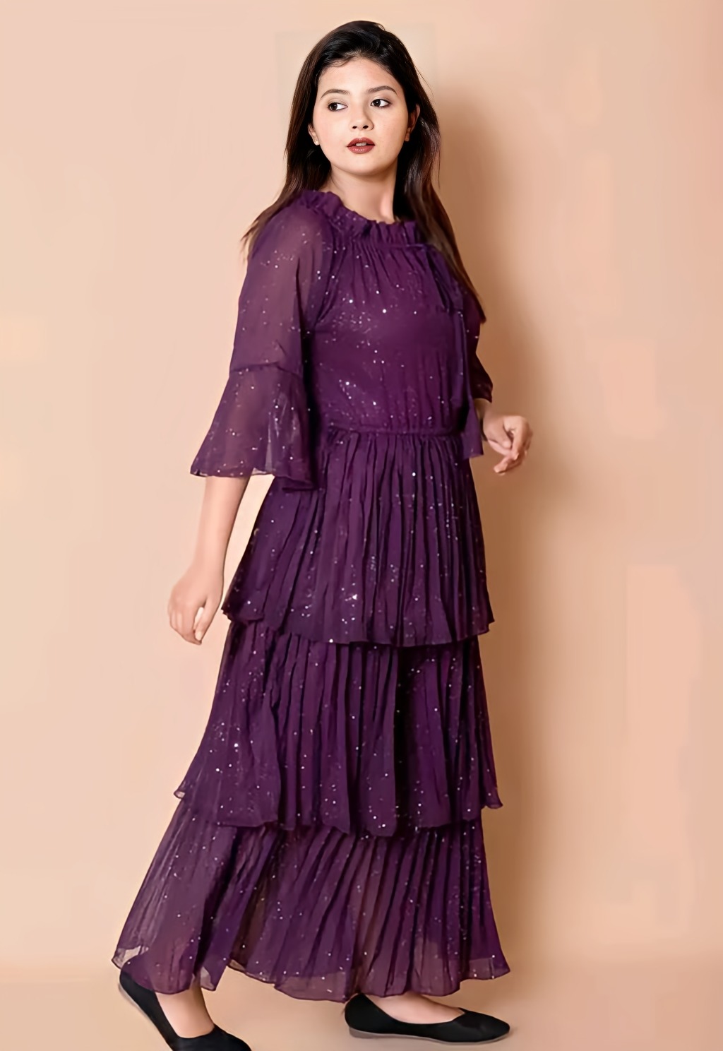 Party Maxi Dress - Wine Berry, S, Free