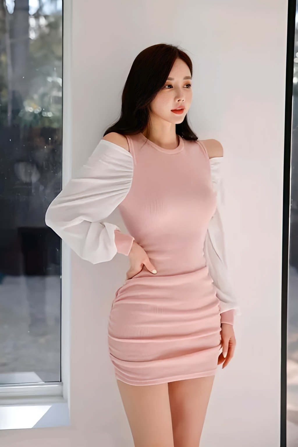 Korean Bodycon Dress - Eunry, XS, Free