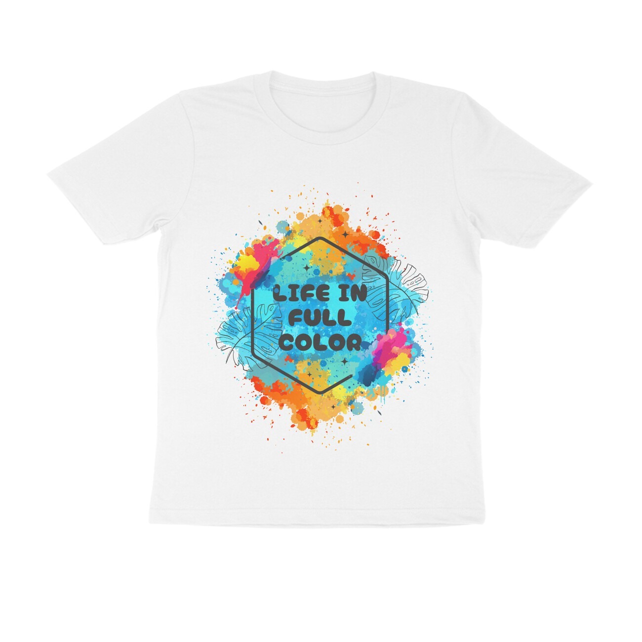 Life In Full Color Half Sleeve T-shirt