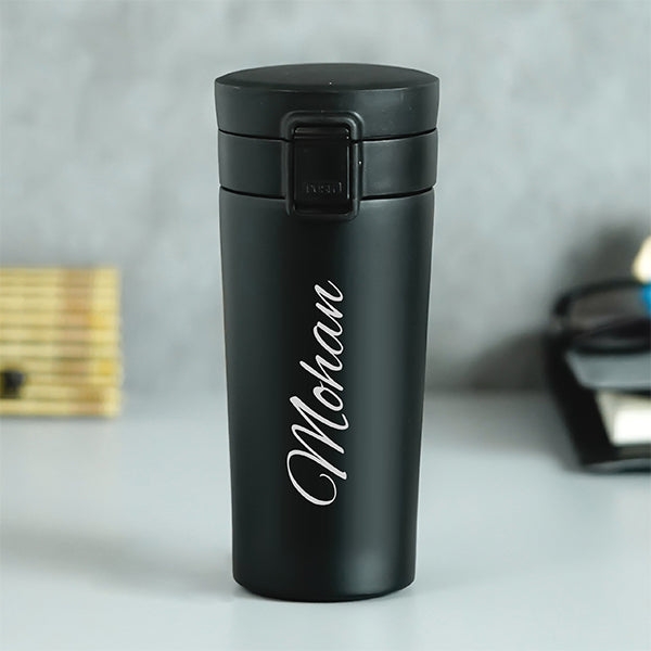 Personalized Insulated Travel Mug  - Black