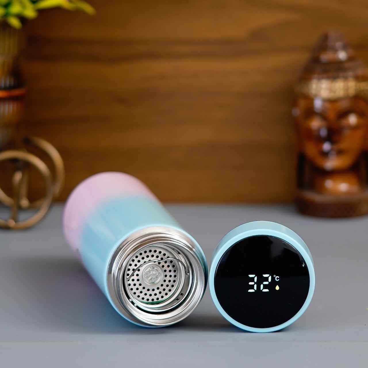 Personalized Temperature Bottle With Smart Display  - Pastel Shade