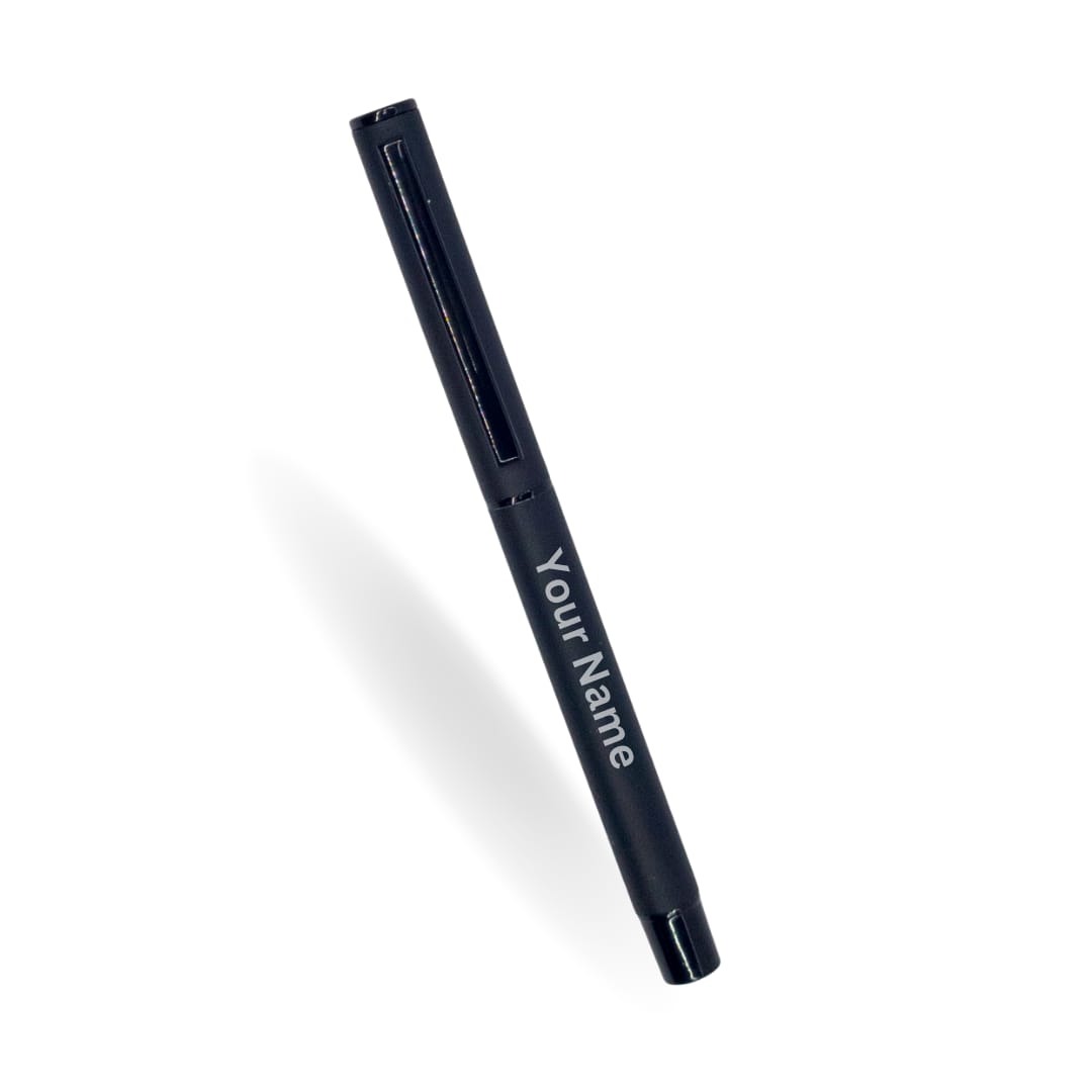 Matte Elegance Noir Collection Personalized Pen - Black