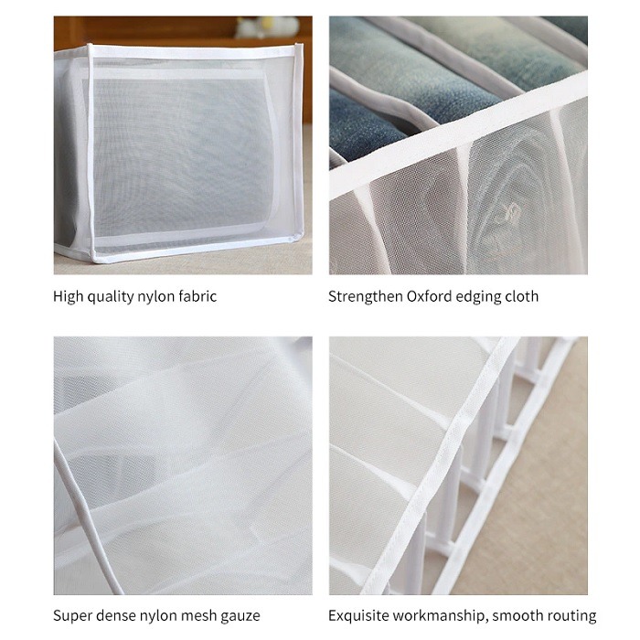 7 Compartment Transparent Clothes Storage Organiser - 0.100