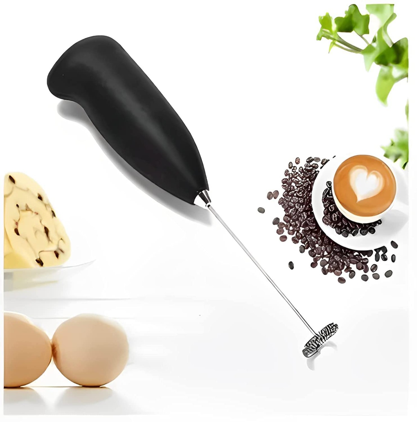 OXIGEN Mini Coffee Milk Egg Beater Electric Foam Hand Blender Mixer Classic Sleek Design Froth Whisker Latte Maker for Milk,Coffee, Beater,Juice,Cafe Latte,Cappuccino