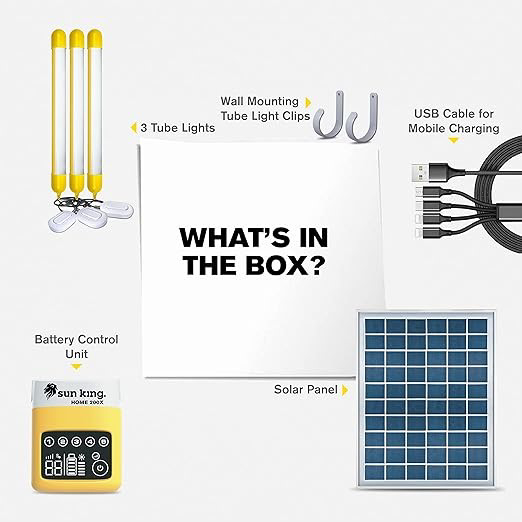 SUN KING - Home 200X | Solar Home System with Modern Solar Lighting