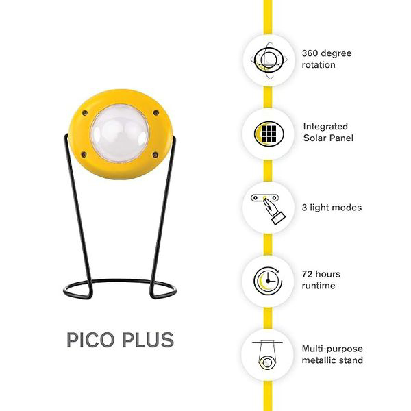 SUN KING - Pico Plus | Solar Portable Light Lamp , Pack Of 2 Pieces