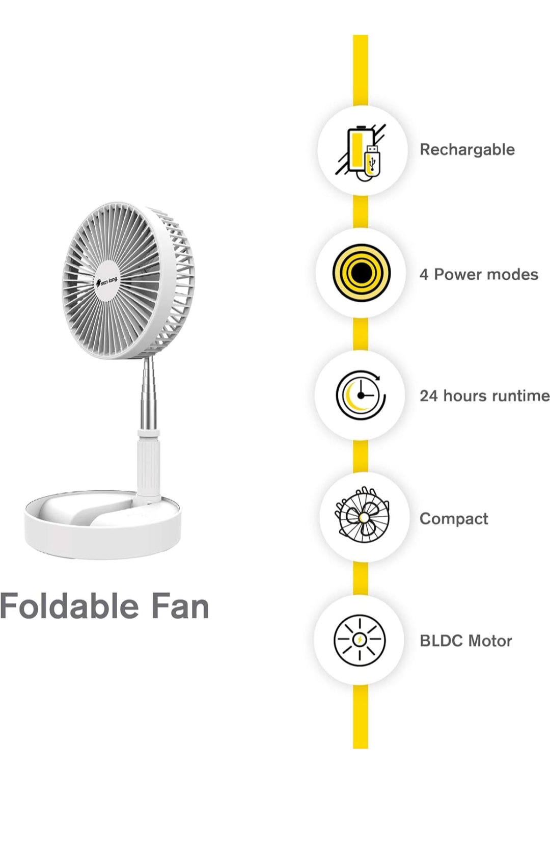 SUNKING FOLDABLE FAN