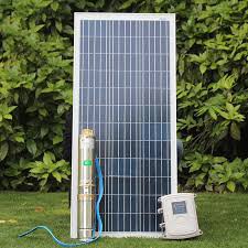 SOLAR BOREWELL SUBMERSIBLE 1.2 KW PANEL , HYBRID DIGITAL CONTROLLER , RUNS IN BOTH AC & DC , 1 HP