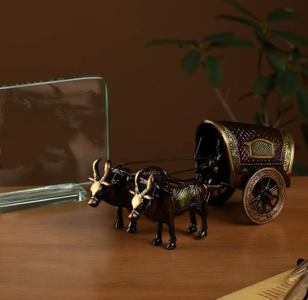 Brass Bullock Cart by Ourplanetstore