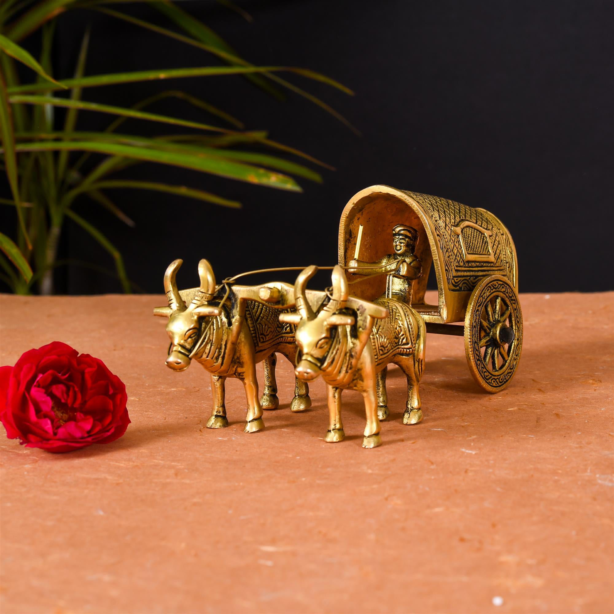 Brass Bullock Cart by Ourplanetstore