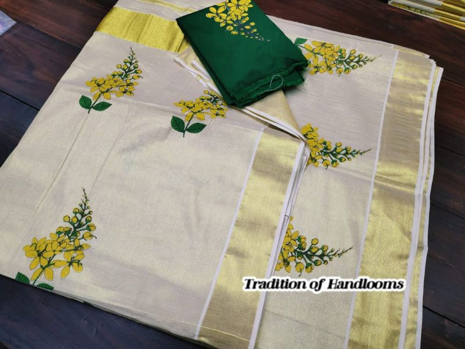 Kanikonna Mural Set Saree