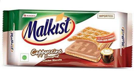 mayora malkist cappuccino flavoured biscuits 144g