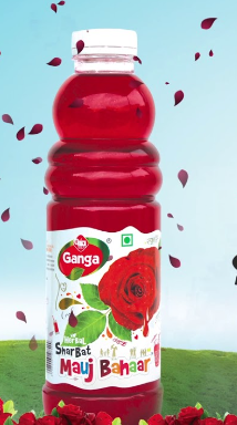 GANGA Ganga Rose Sharbat - 750 ML