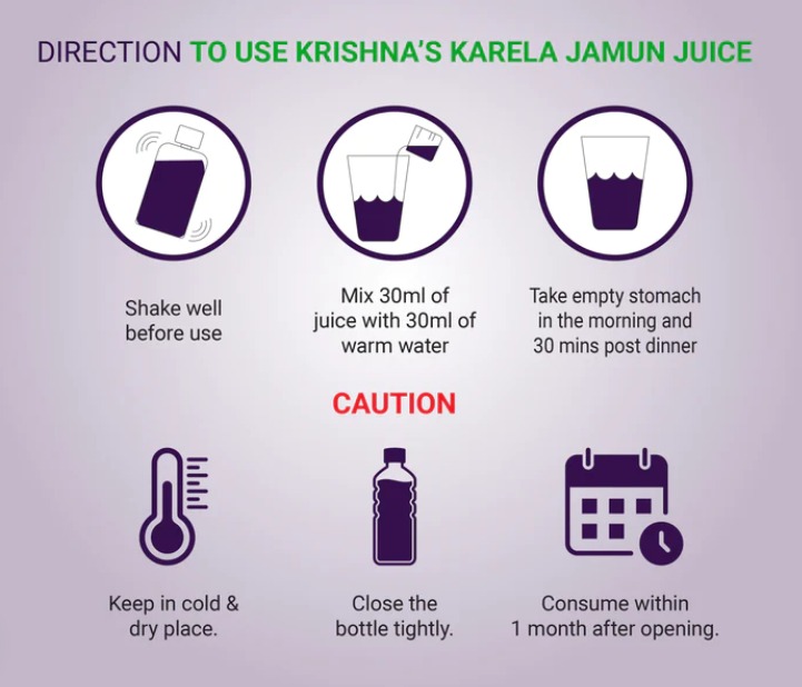 Krishna Karela Jamun Mix Juice - 1000ml