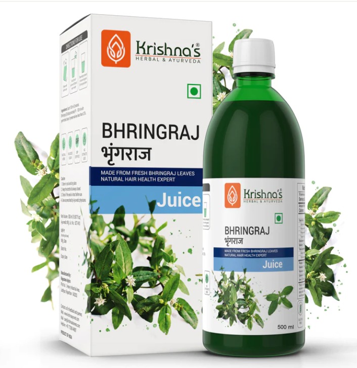 Krishna Bhringraj Swaras - 500ml pack of 2