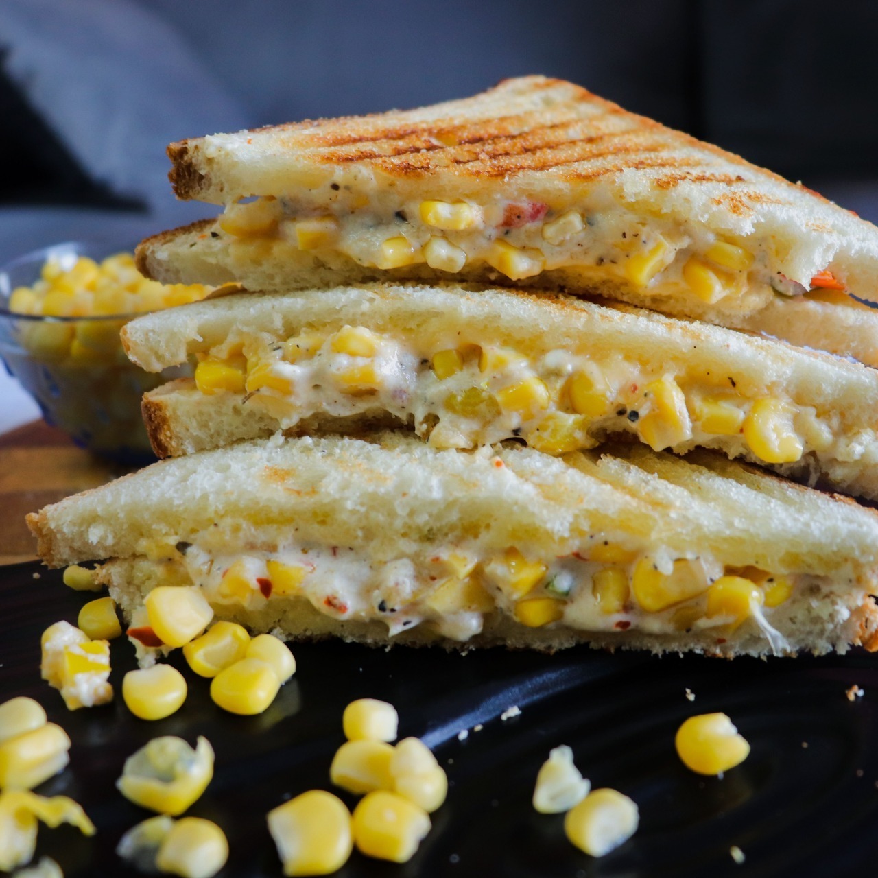 Corn Cheese Sandwich