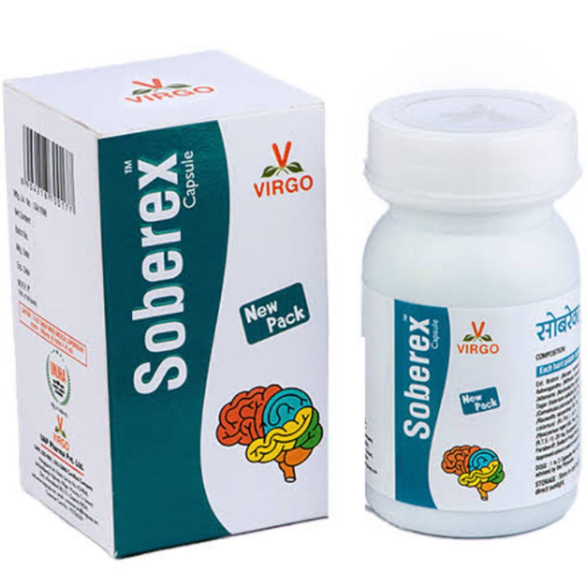 VIRGO UAP PHARMA SOBEREX CAPSULE सोबरेक्स - 30 Cap. X 1Pack