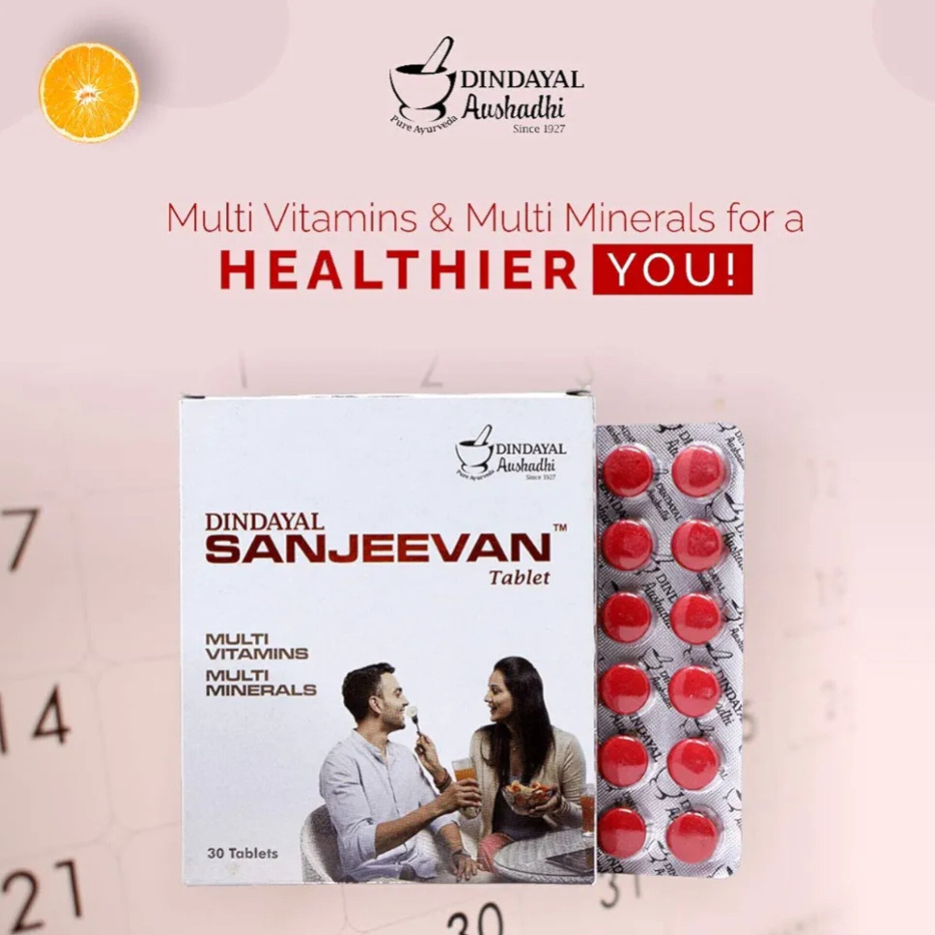 DINDAYAL AUSHDHI SANJEEVAN TABLET - 30 TABLET x 2Pack