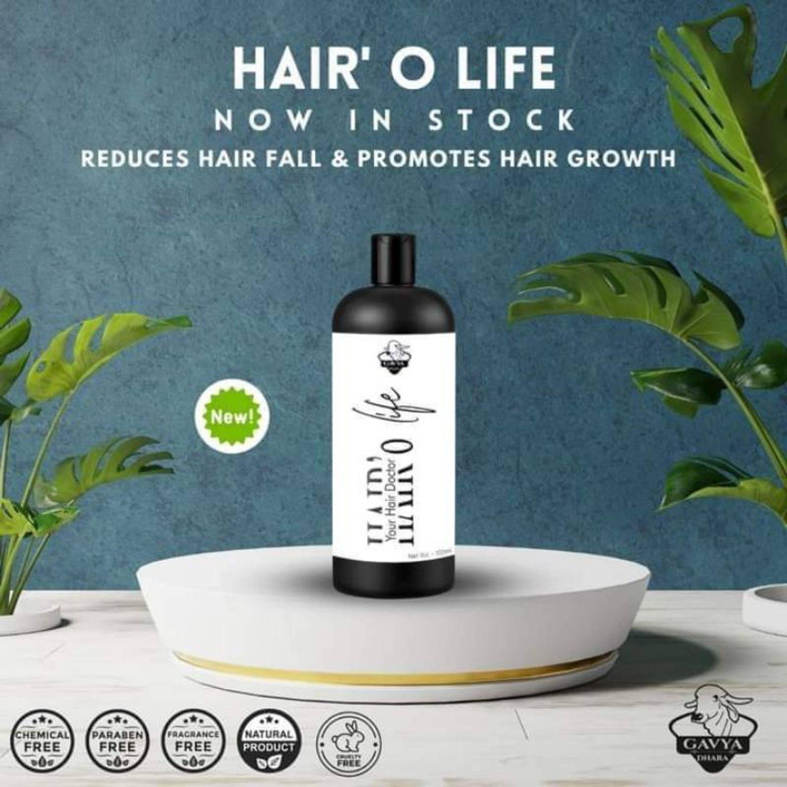 GAVYADHARA HAIR O LIFE OIL हेयर ओ लाइफ तेल - 100ml