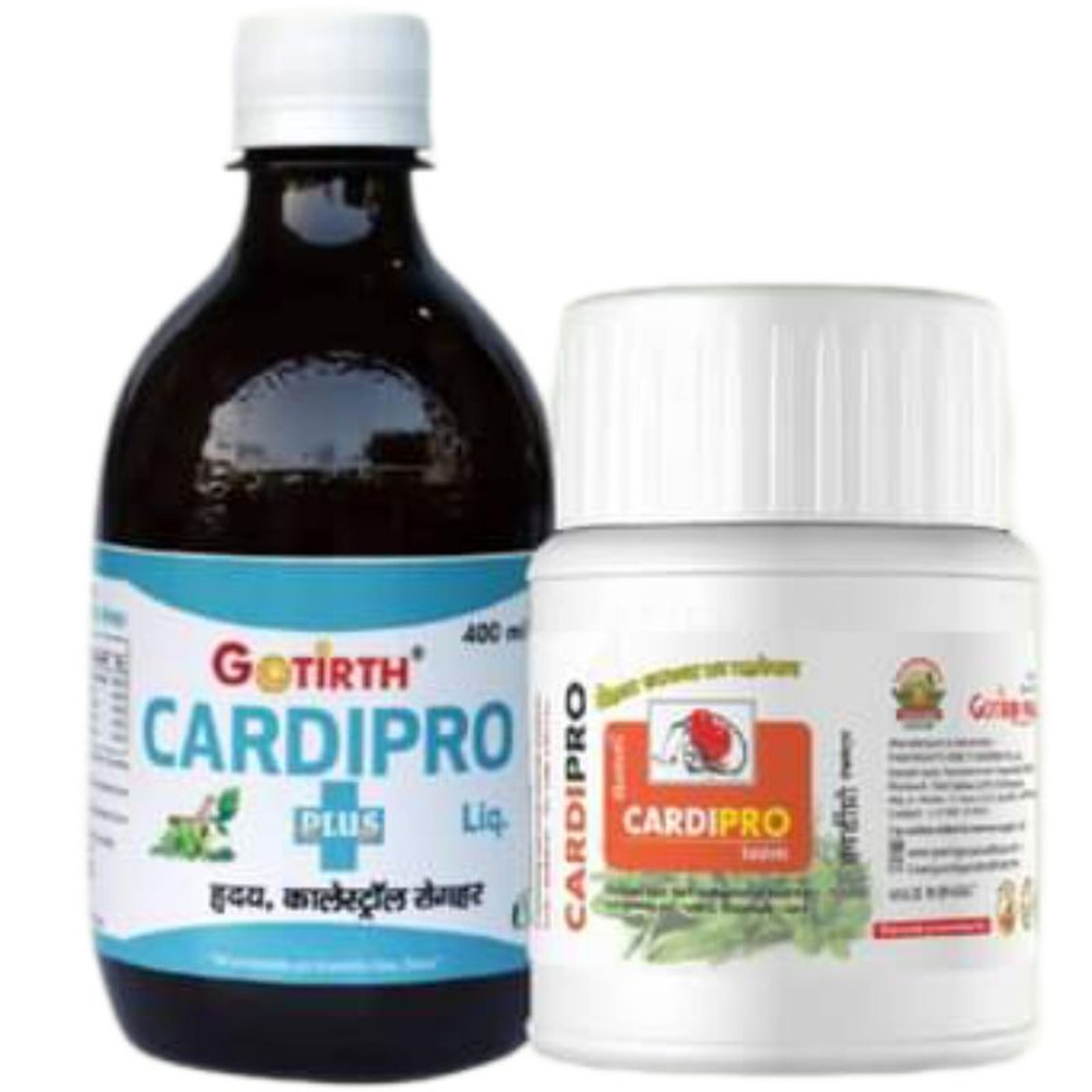 GOTIRTH CARDIPRO कार्डिप्रो (हृदय रोग,कोलेस्ट्रॉल हर) - Liquid 400ml+Tablet 40pc