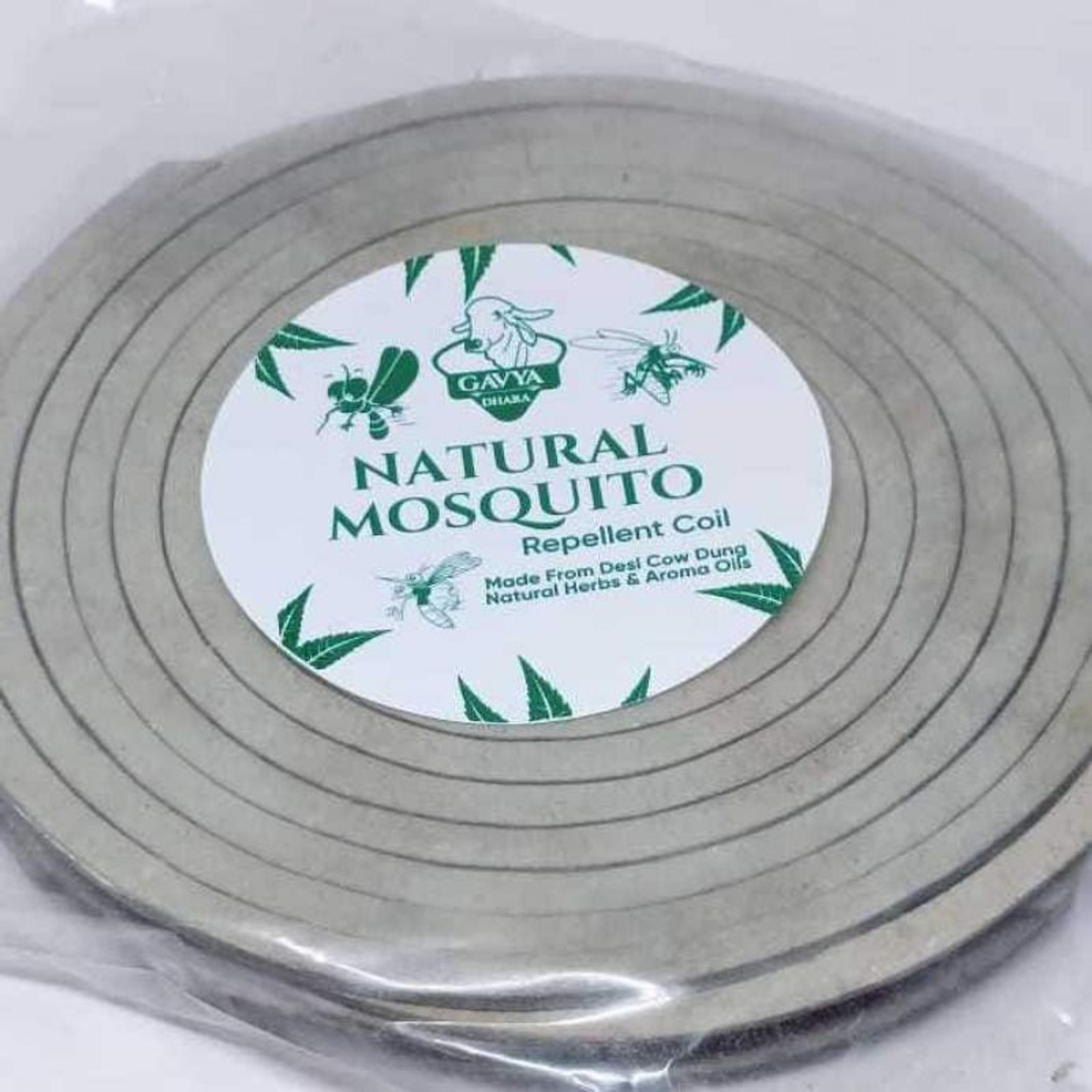 GAVYADHARA Natural Mosquito Coil प्राकृतिक मच्छर अगरबत्ती - 10 Coil