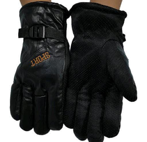 Woolen Winter Gloves  - Black