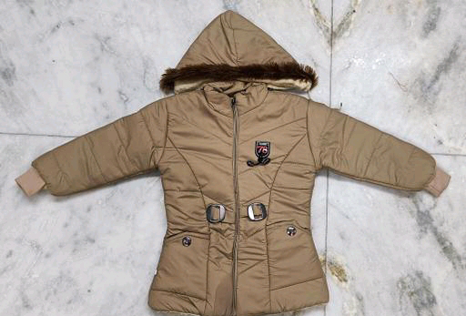 Baby Kids Jacket  - Brown, 5-6 Year