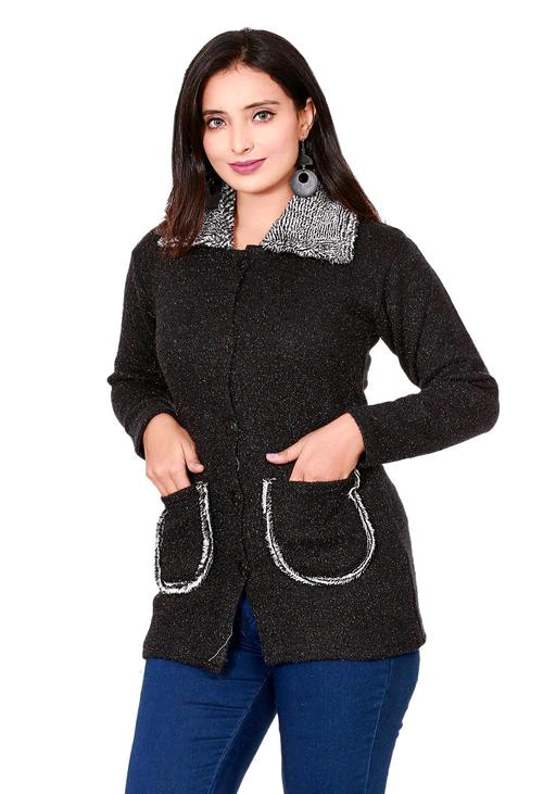 Beautiful Women Cardigan  - Gray, Free