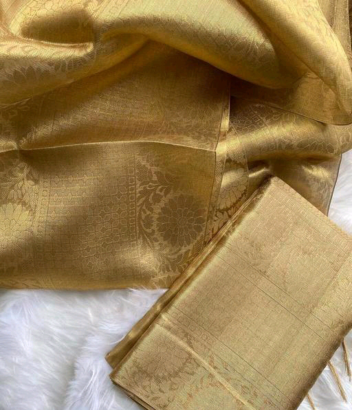 Beautiful Banarasi Tissue Saree - Gold